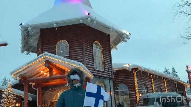 Финляндия ?? Часть 2. Лапландия: Снежная деревня,  в гости к Йоулупукки (финскому Санте).