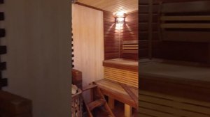 Отделочные работы в бане. Роспись маслом в помывочной, стена из соли в парной в г. Рыбинск