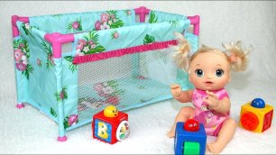 Куклы Пупсики НОВАЯ КРОВАТКА МАНЕЖ для Беби Элайв Игрушки для девочек Как мама