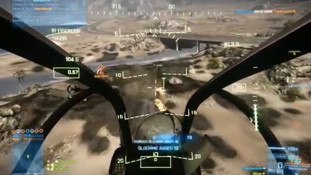 Battlefield 3 Helicopter Gameplay BFLee AH-1Z Viper Helicopter Gulf of Oman