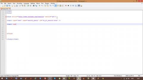 HTML5 Lesson-23. HTML Youtube Search Box