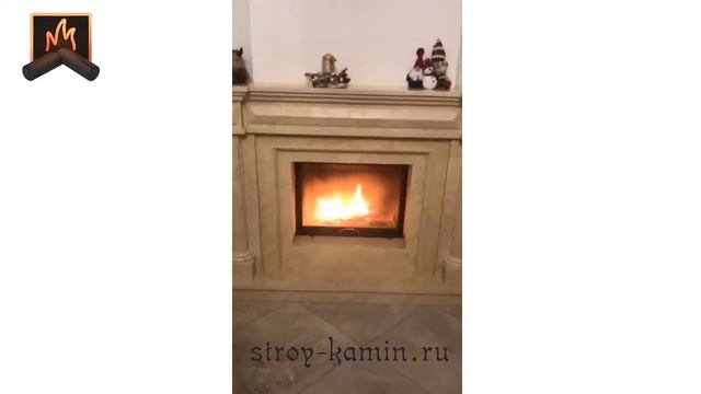 Отзыв заказчика о камине из мрамора - "Все очень красиво, быстро, монтаж на 10 из 5" смотреть онлайн