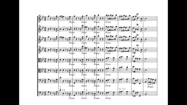 Antonio Vivaldi - Concerto in G minor RV 578 (Sheet Music Score) смотреть онлайн