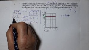 Физика 7 кл (2013 г) Пер §17 Упр 4 №4 . График зависимости скорости равномерного движения тела от вр