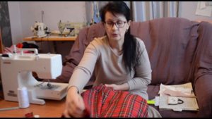 Как пошить юбку в клетку