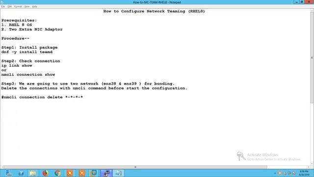 how to configure #network #teaming rhel 8 (#RHEL8) смотреть онлайн