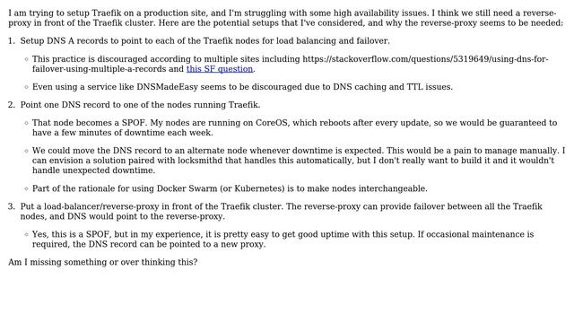 DevOps & SysAdmins: How to setup Traefik for HA? Need a reverse-proxy in front of Traefik? смотреть онлайн