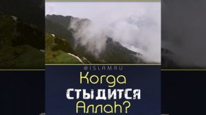 Когда стыдится Аллах?