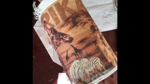 Декупаж банки из под чая в африканском стиле. Decoupage banks from under the tea