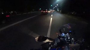 Покатушки ночью ? Катка ? Kawasaki vn 1600 Mean Streak ? Honda Vt 750 Shadow