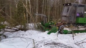 Услуги мульчера. Работа гусеничного мульчера