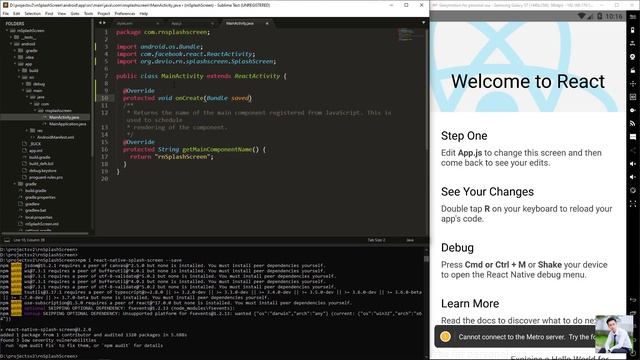 React Native Ep 001 - How to make Android splash screen смотреть онлайн