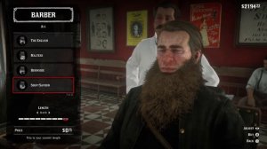 Red Dead Redemption 2 - All Max Length Beard & Hairstyles (PS4 Pro)