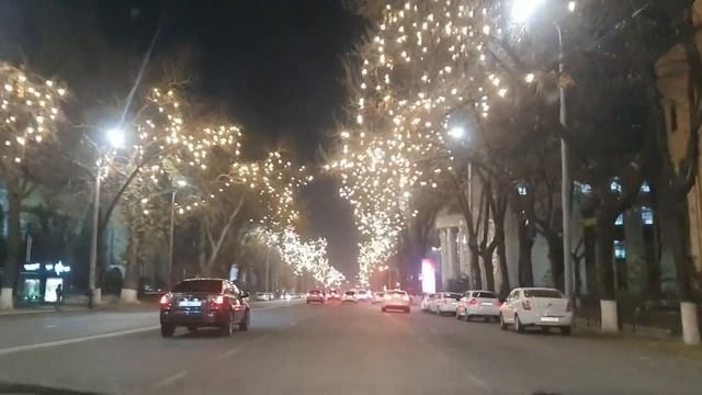 Uzbekistan Tashkent Ночной город смотреть онлайн