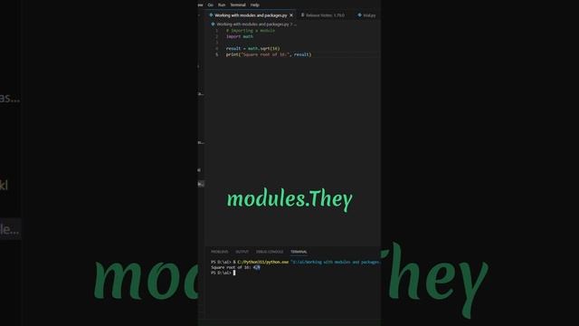 14.Mastering Python Modules and Packages: Building Efficient Code Structures #pythonprogramming