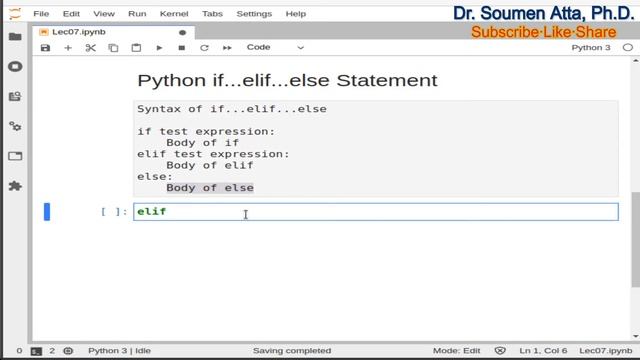 Lecture 08: Python if...else