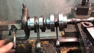 Техновидео. Восстановление коленчатого вала от лодочного мотора.