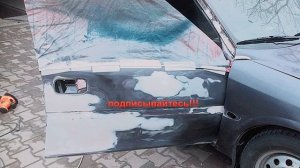 Косметический ремонт Опель Вектра В цвет фиолетовый. Авто, автомобиль, косметик авто, смотреть.
