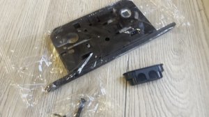 Защёлка межкомнатная Vantage MC 85 BL цвет чёрный под евроцилиндр