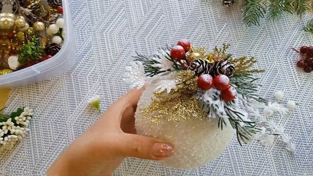 DIY christmas decorations ideas/ Идеи украшения новогодних шаров своими руками/ Новый год 2022/