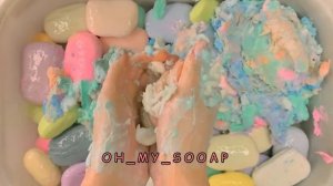 ASMR ? Leftover Soaps / Soaked Soap | АСМР Мыление и Размокшее мыло / ОБМЫЛКИ #asmr