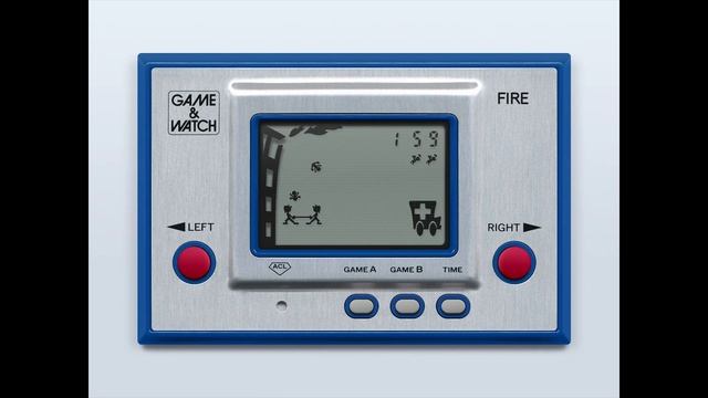 Game & Watch - Fire (silver series) (c)1980 Nintendo