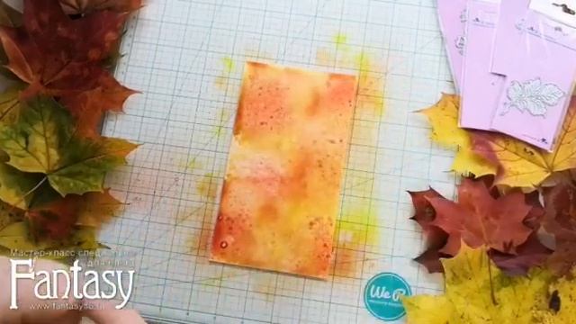 #dies_Fantasy Окрашивание вырубки акварельными спреями Скрапбукинг Мастер класс смотреть онлайн