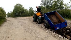 Самодельный Самосвальный прицеп для квадроцыкла