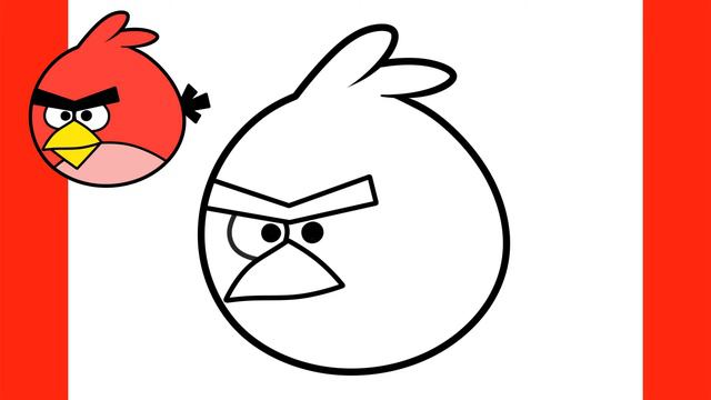 How To Draw Red From Angry Birds смотреть онлайн