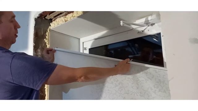 Как я рулонную штору на дверь ПВХ устанавливал. смотреть онлайн