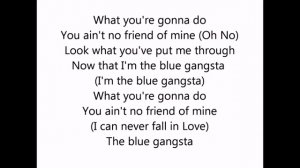 Michael Jackson - Blue Gangsta (ORIGINAL) - Lyrics