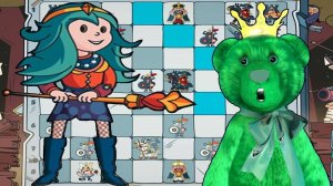 GREEN FREDDY 🐻 ПРИНЦЕССА НАУЧИТ ВАС ИГРАТЬ В ШАХМАТЫ Brawl Chess - Gambit Драка Шахмат-Гамбит #640