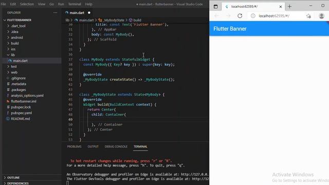 Flutter Mobile Apps  - How to create a Product Banner in Flutter Mobile Apps