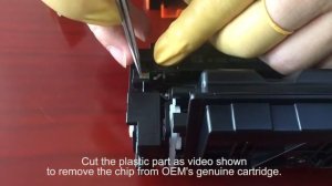 How to exchange the chip for HP 207A 216A 415A 415X Canon 055 Toner cartridges