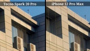 tecno spark 20 pro camera test vs iPhone 12 pro max camera