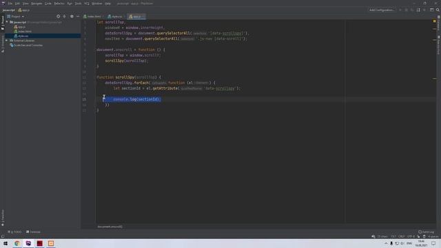 ScrollSpy на Vanilla Javascript | Урок 15