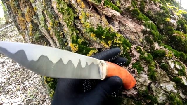 нож Карельский. Кузница Овсова. Сталь ламинат.