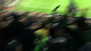 Гол Окриашвили через себя,  с трибуны