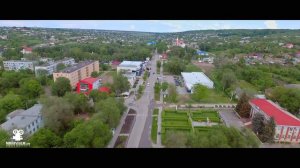 г. Тараклия ул. Ленина с высоты птичьего полета Молдова