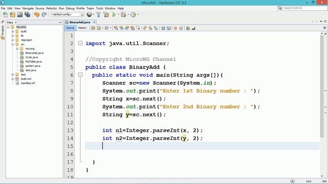 add two binary numbers in java | java tutorial for beginners смотреть онлайн