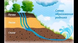 Как устроен родник, откуда появляется вода, все о родниках.