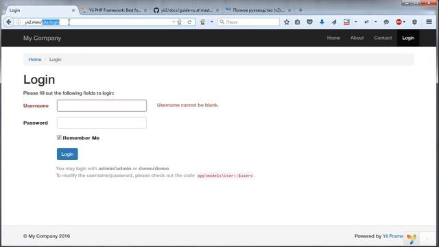 Фреймворк Yii2: теория и первая практика. Урок 3. ЧПУ адреса в Yii2. (Андрей Кудлай - Webformyself) смотреть онлайн