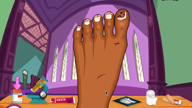 Игры Монстр Хай Доктор (Clawdeen Foot Doctor) смотреть онлайн