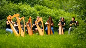 Moscow Harp Orchestra. Pipeline. (арфа, дуэт арф, ансамбль арф). Кельтские арфы. Celtic harp.