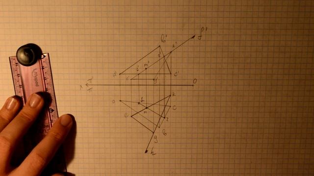 Нахождение пересечения двух треугольников смотреть онлайн