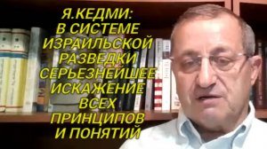 Я.КЕДМИ: Почти все стратегические анализы Израиля оказались абсолютно неверны