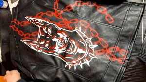 MORTEM OBIRE x 3D Dobermann | Paint Leather Jacket w/ Angelus Leather Paint