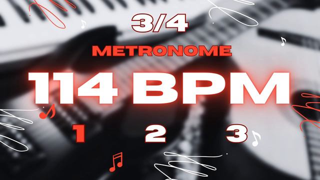 114 BPM - 3/4 & 3/8 Metronome смотреть онлайн