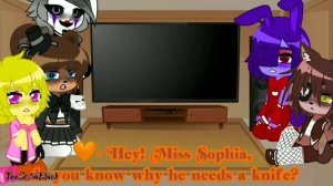 °•Fnia react to William Afton Minecraft?•°°•TheSofiaBlack•°°•MY IDEA!•°