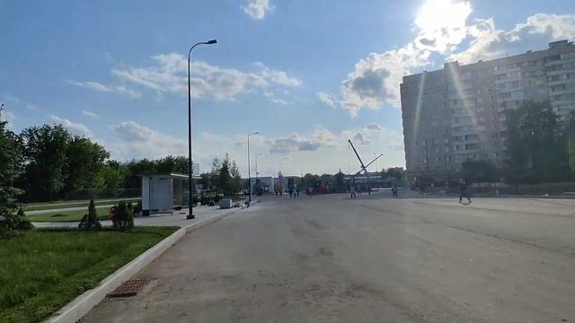 Благоустройство Коломенской улицы после строительства метро"Кленовый Бульвар".08.06.23. смотреть онлайн